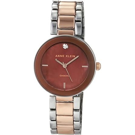 Anne Klein Genuine Diamond Dial Bracelet Ladies Watch